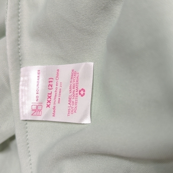 NO Boundaries Juniors' Ruched Mesh Tank Top In Diamant XXXL 21 New - Picture 5 of 6